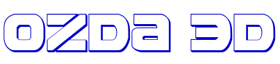Ozda 3D लिपि